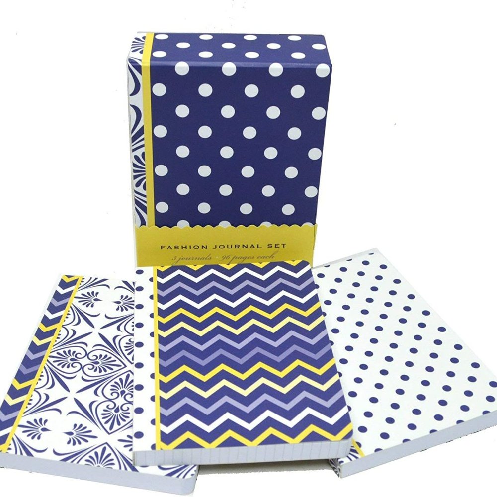 Fashion Journal 3-Book Set by Crown Point Graphics | 4-x-6-Inches, 96 Pages BLUE